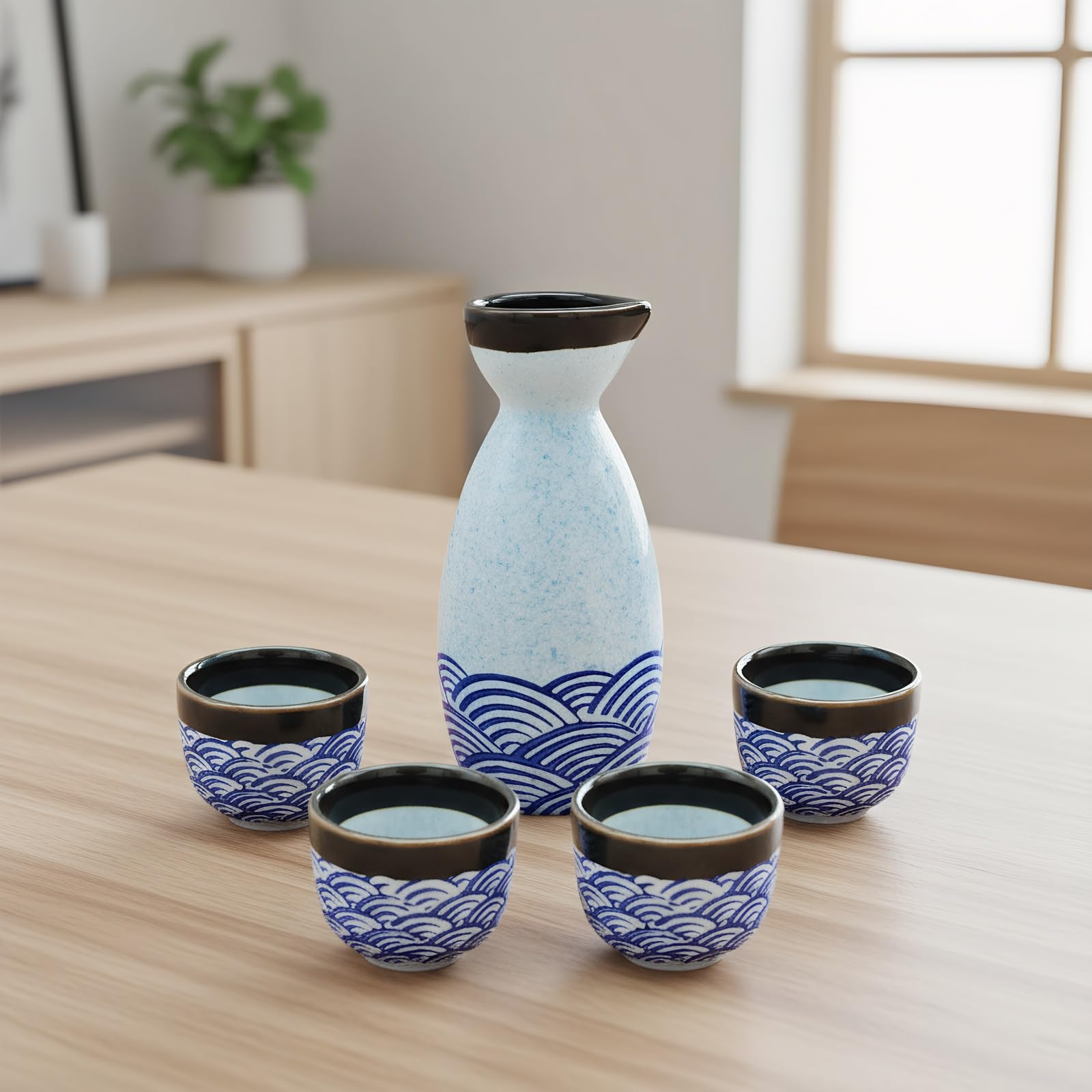 KeQiu microondas apto, calentar sake de forma rápida y segura