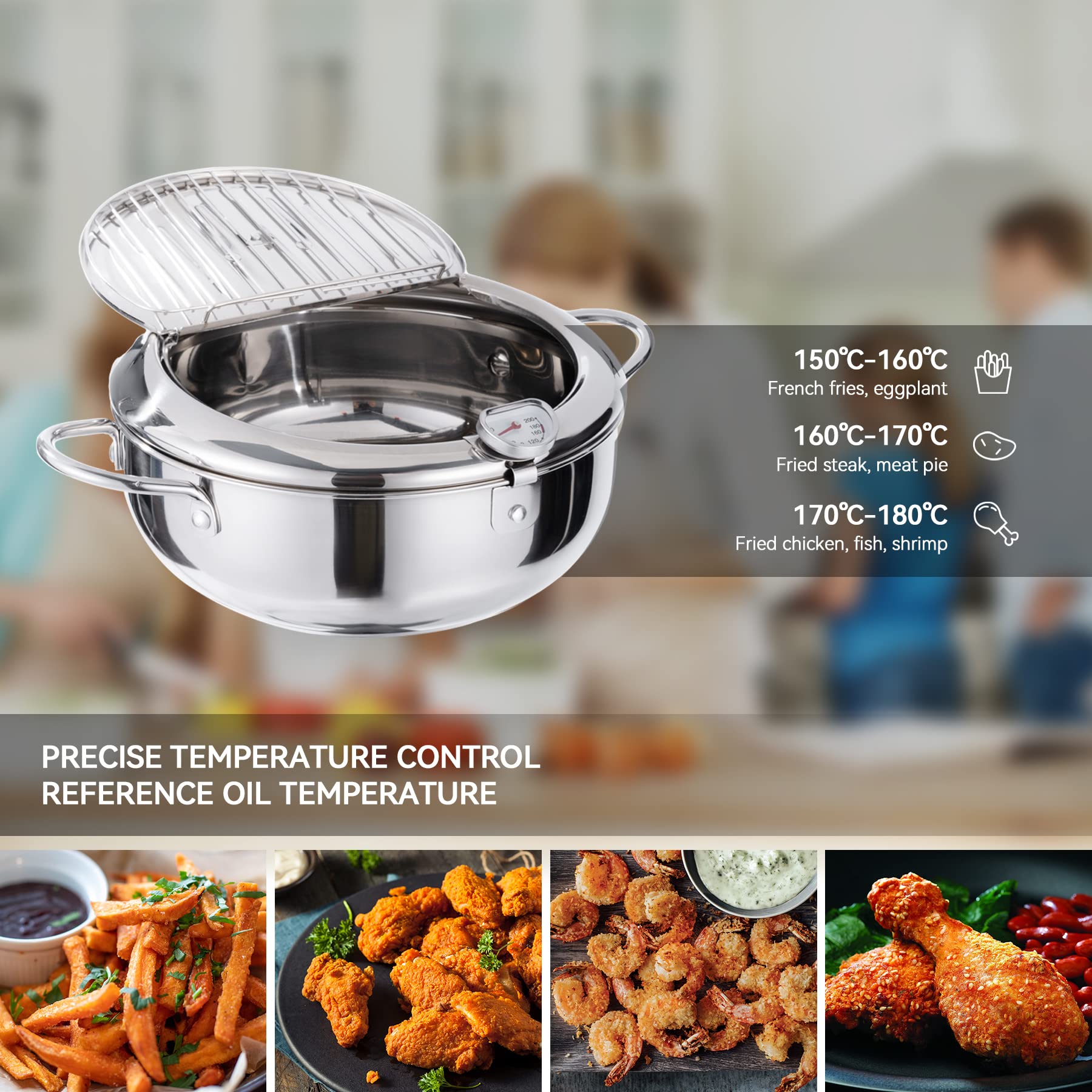 Kerilyn Compatibilidad de cocinas, ideal para diversos fuegos y hornos