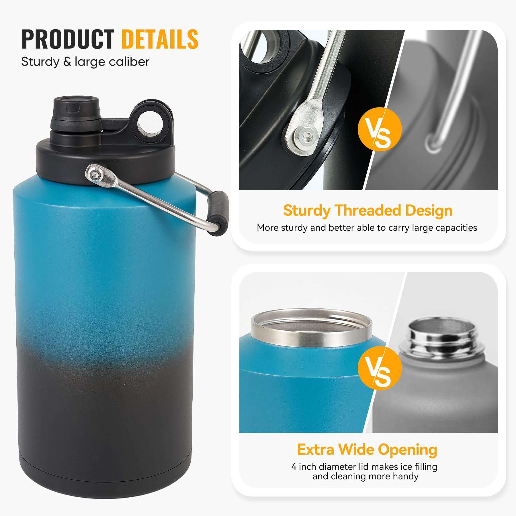 Materiales sin BPA y acero inoxidable de Kerilyn para sabor puro.