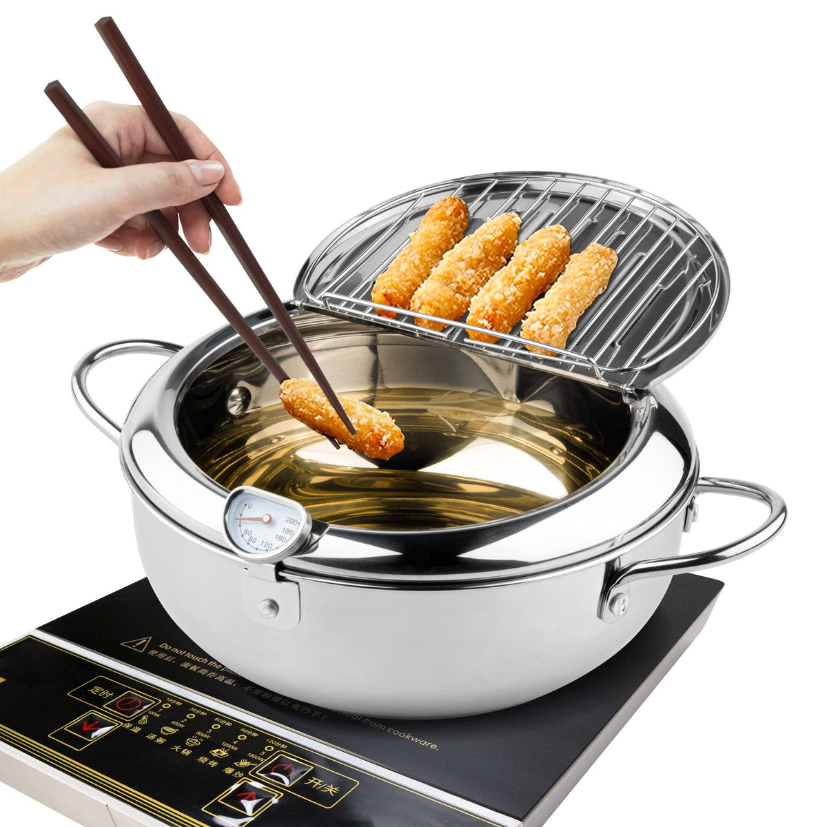 Kerilyn Olla fritura 11 pulgadas, ideal para frituras crujientes en casa