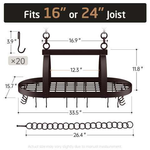 KES cadena ajustable para techos de 8 a 10 pies.