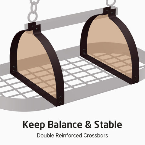 KES travesaños dobles mantienen el equilibrio al retirar ollas pesadas.
