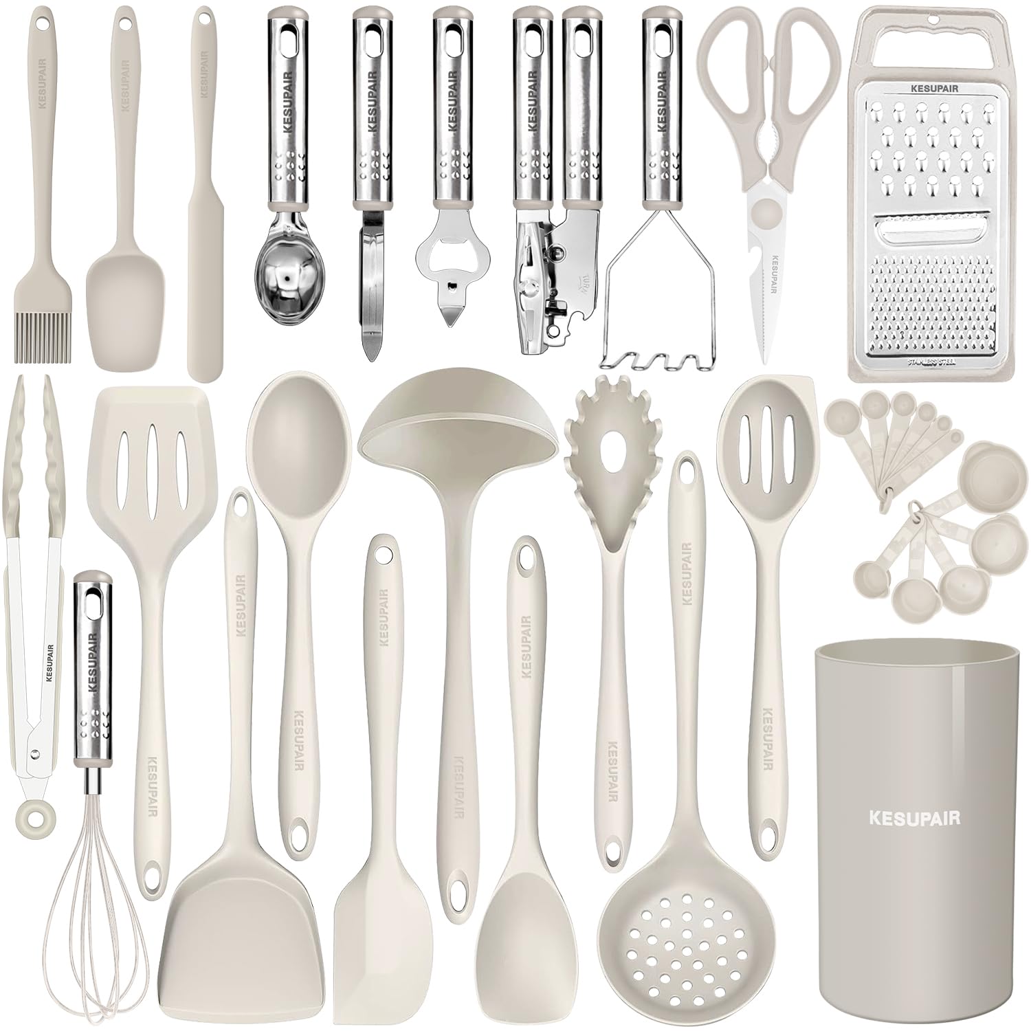 KESUPAIR escurridor de silicona, ideal para escurrir sin rayar sartenes antiadherentes