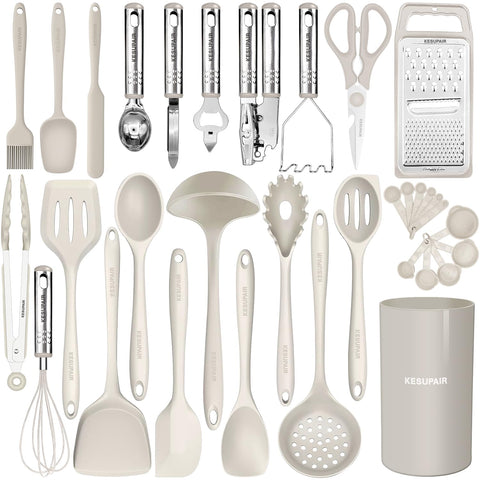 KESUPAIR escurridor de silicona, ideal para escurrir sin rayar sartenes antiadherentes