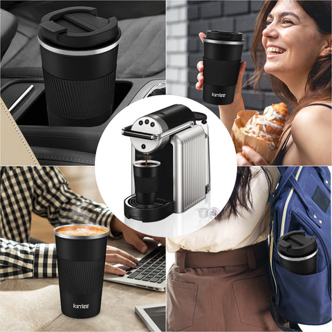 KETIEE Taza compatible con porta vasos, ideal para viajes