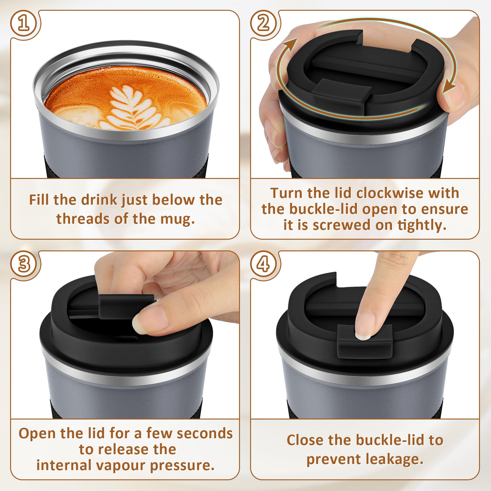 KETIEE Taza viaje ideal como regalo práctico para familia y amigos
