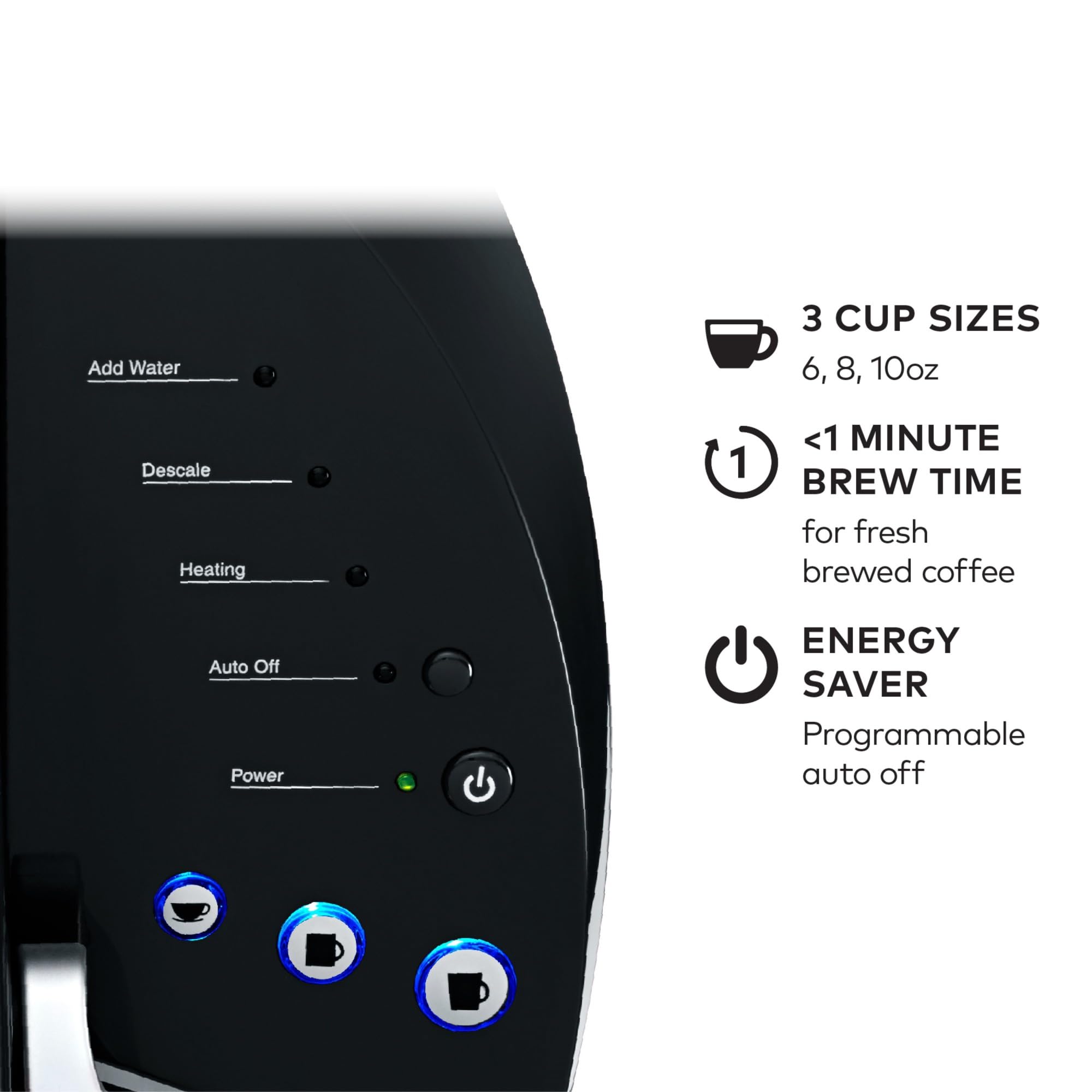 Keurig K-Classic preparando café en una taza en poco tiempo