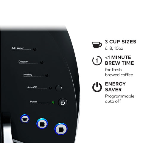 Keurig K-Classic preparando café en una taza en poco tiempo