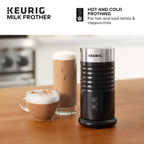 Keurig espumador de leche con leche descremada, espuma suave