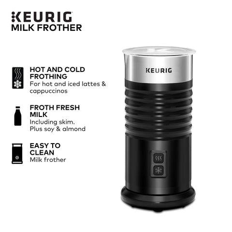Keurig espumador de leche para cappuccino caliente y cremosa