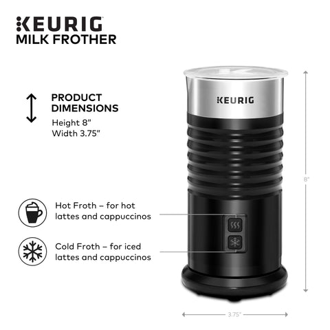 Keurig espumador de leche para cappuccino frío y cremosa