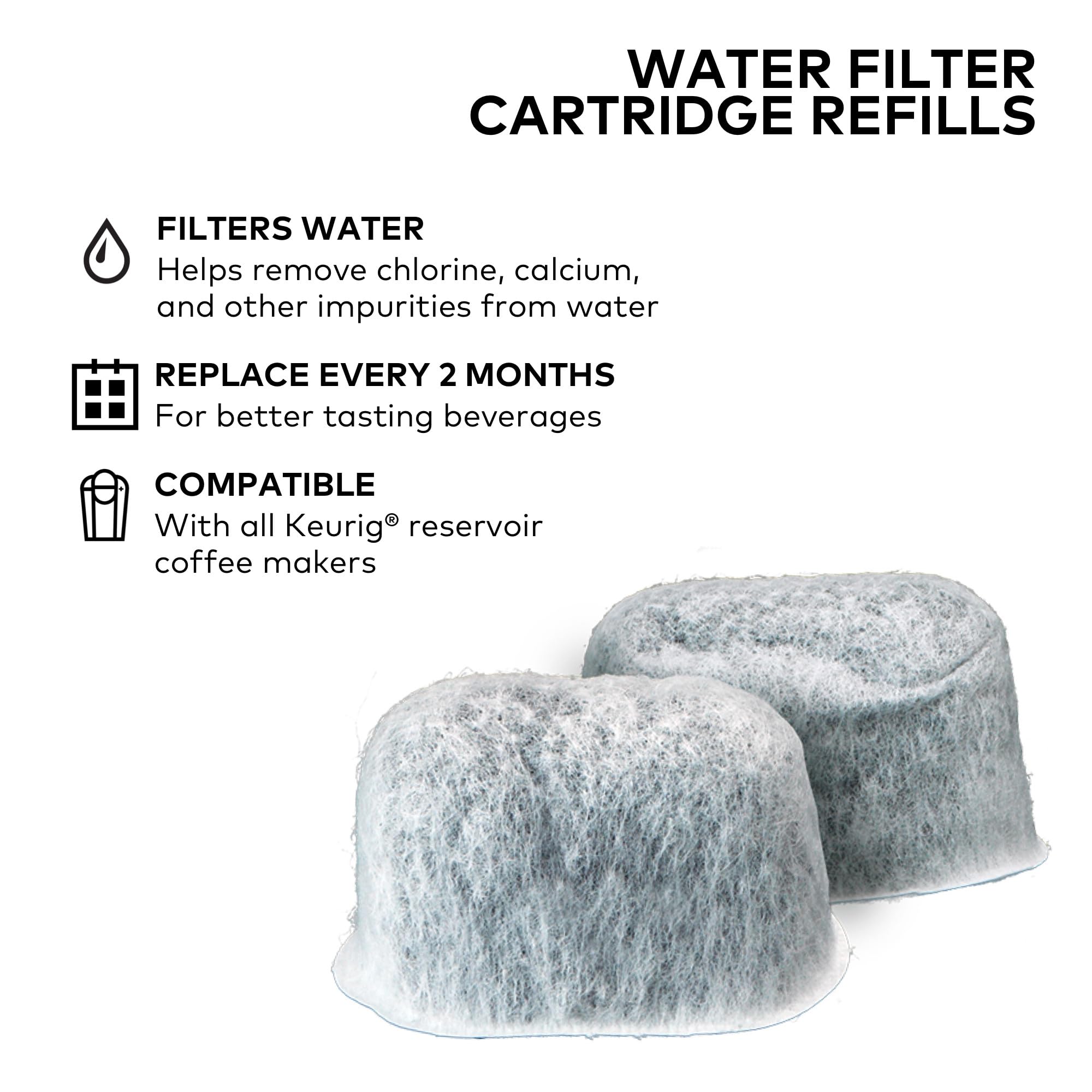Reservorio de cafetera con filtracion de agua Keurig.