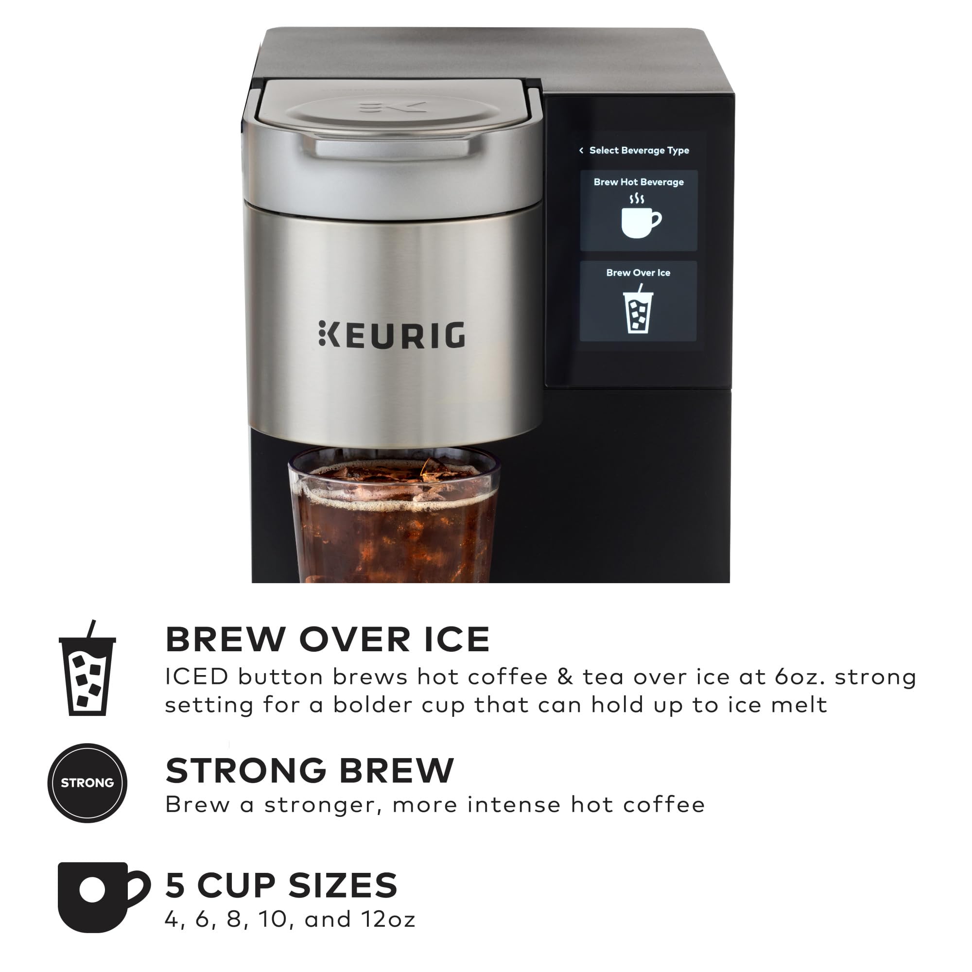 Keurig K-2550 reservorio de 110 onzas para mayor autonomía