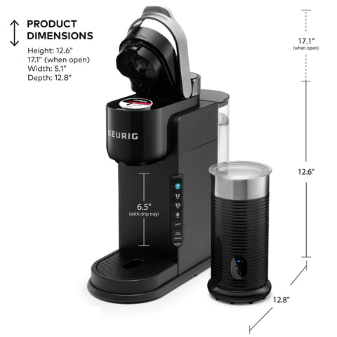Keurig K-Café Barista Bar reservorio removible de 42 oz para múltiples tazas.
