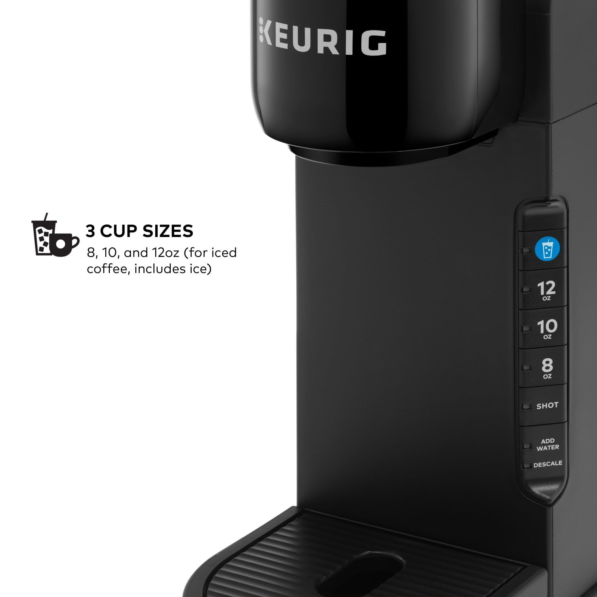 Keurig K-Café Barista Bar dosis de 2 oz para café de sabor intenso.