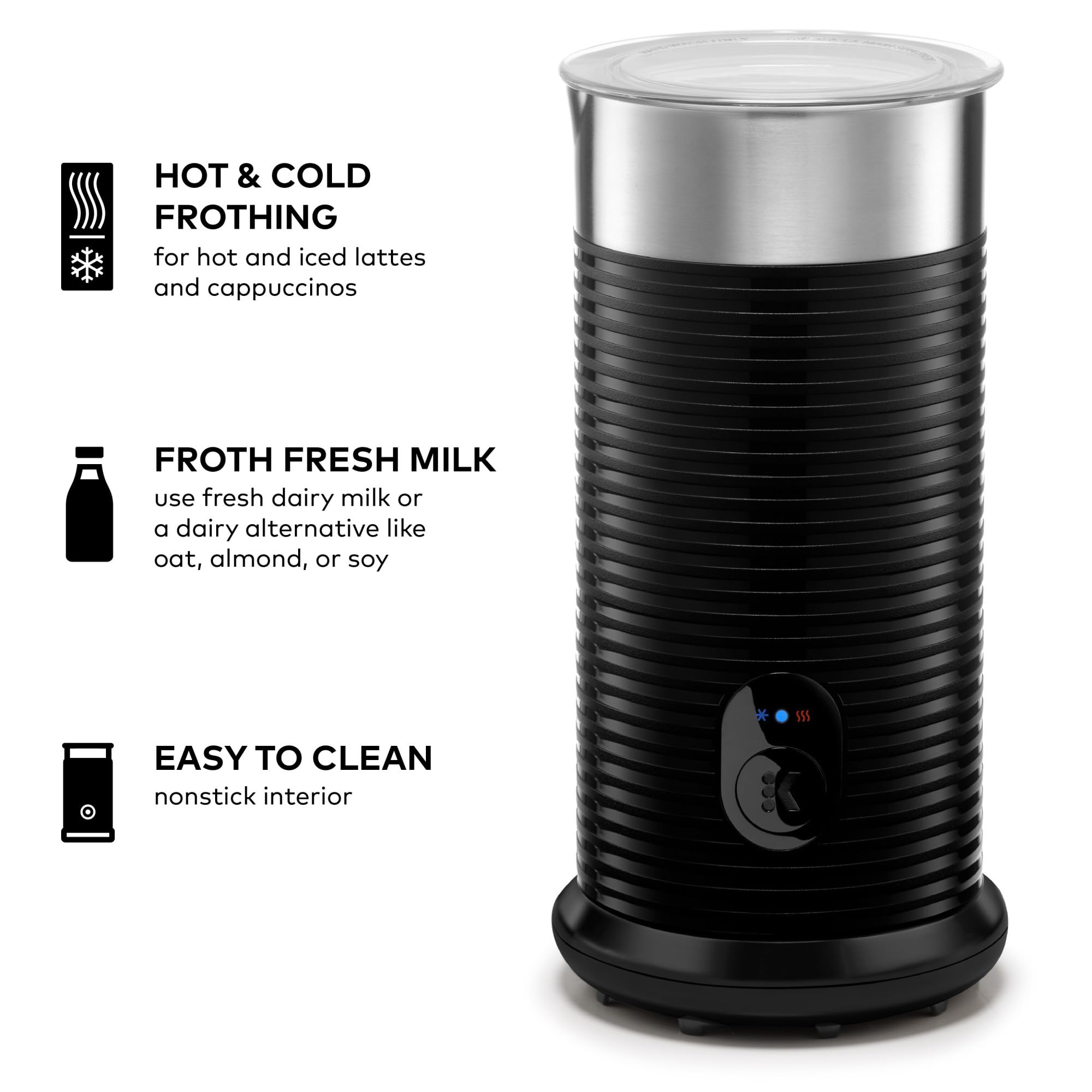 Keurig K-Café Barista Bar tres tamaños de taza: 8, 10 y 12 oz.