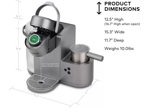Keurig K-Café C accesorios incluidos para versatilidad en bebidas