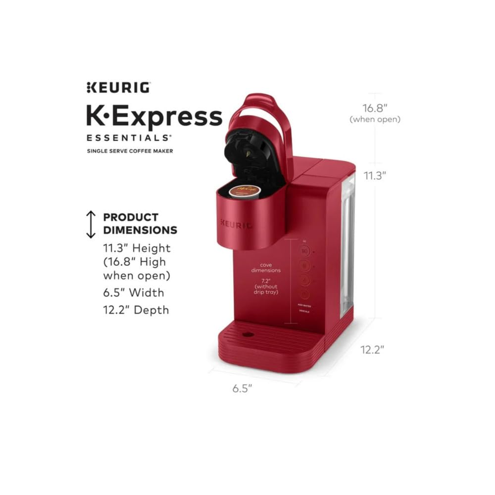 Keurig K-Express Essentials filtro reutilizable incluido para conveniencia diaria.