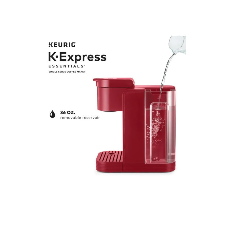 Keurig K-Express Essentials compatible con tazas de viaje de hasta 7 pulgadas.
