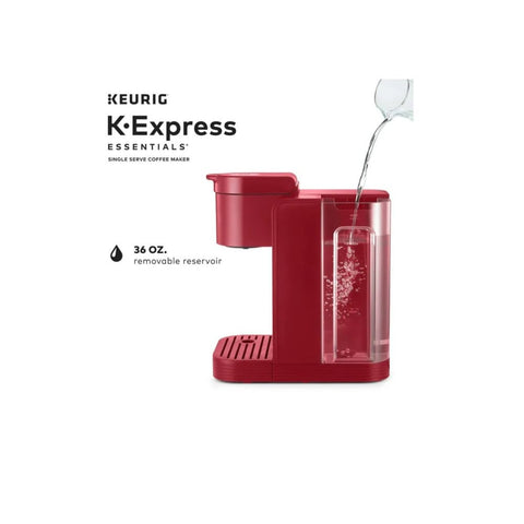 Keurig K-Express Essentials compatible con tazas de viaje de hasta 7 pulgadas.