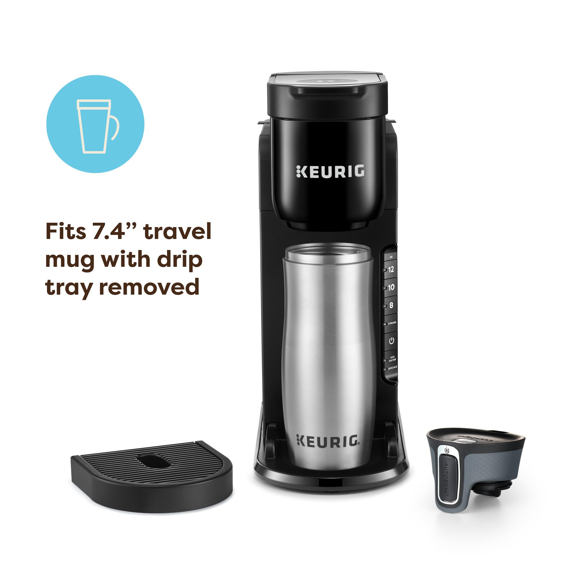 Taza de 8 onzas en la Keurig K-Express, dosis ideal para empezar.
