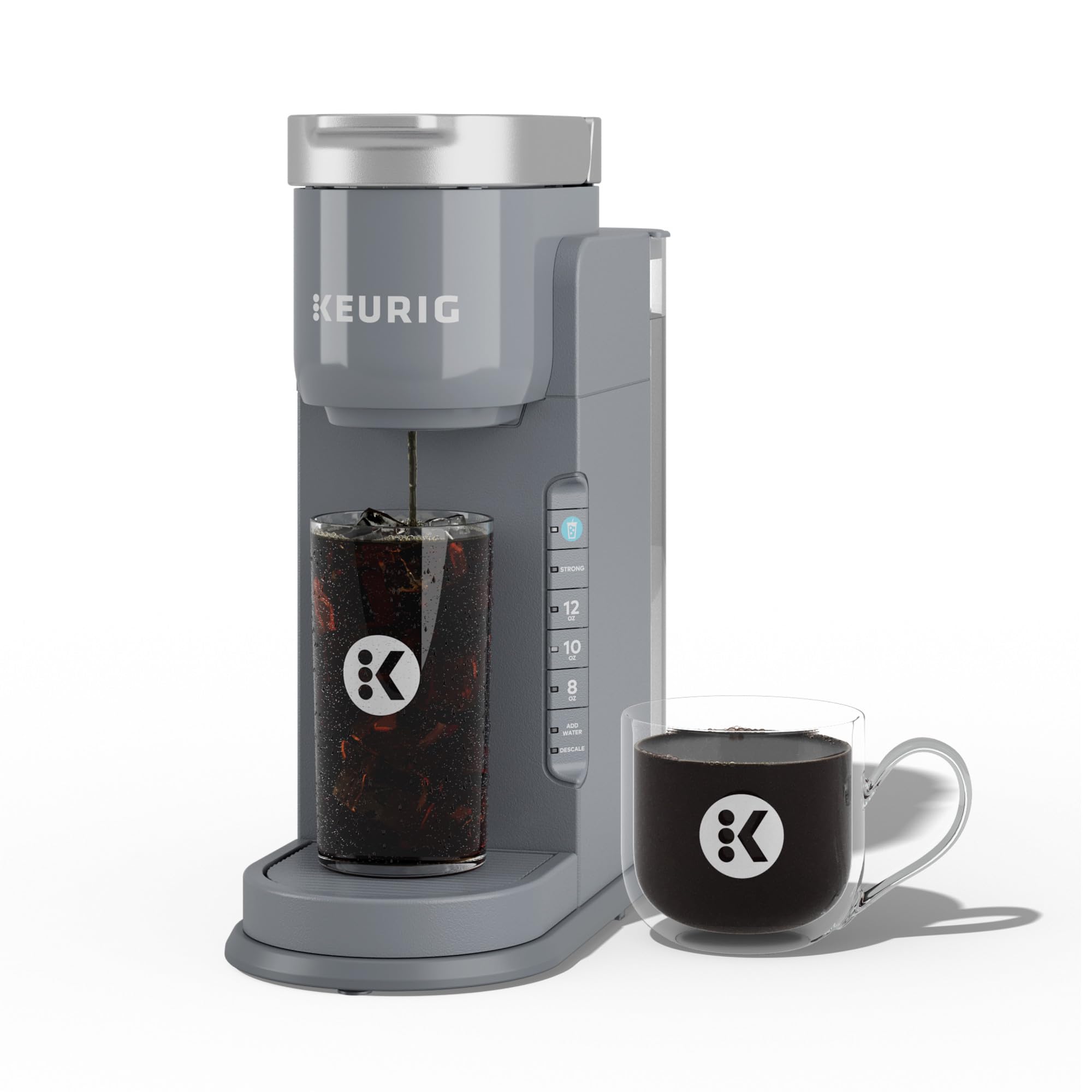 Keurig K-Iced: botón-preparar-con-hielo para bebidas heladas rápidas.