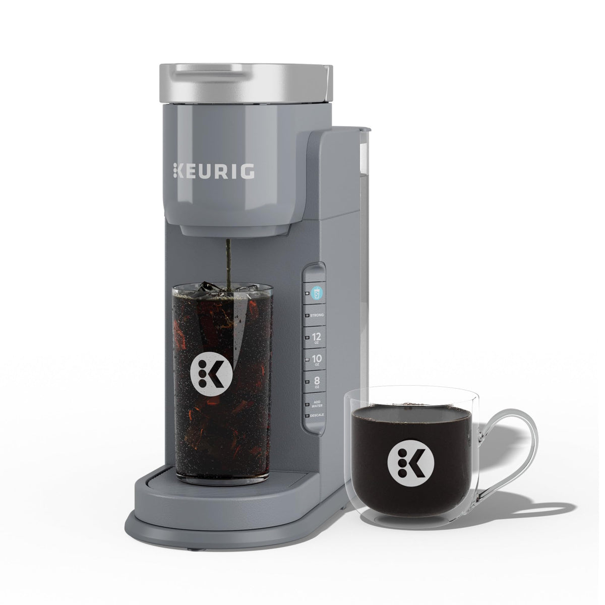 Keurig K-Iced: botón-preparar-con-hielo para bebidas heladas rápidas.