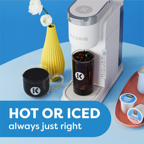 Keurig K-Iced: función fuerte para café caliente más intenso.