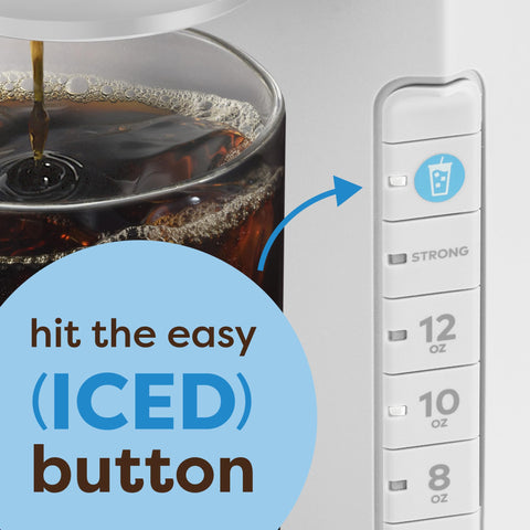 Keurig K-Iced: panel de controles intuitivo para un uso sencillo.