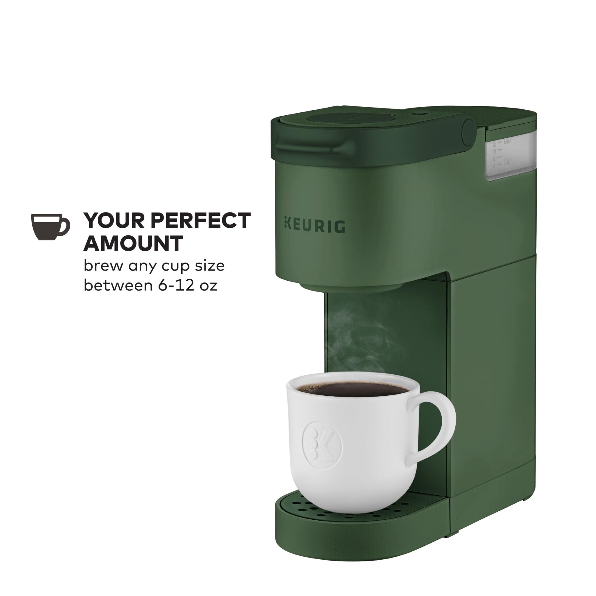 Keurig K-Mini, caja contiene cafetera lista para usar.