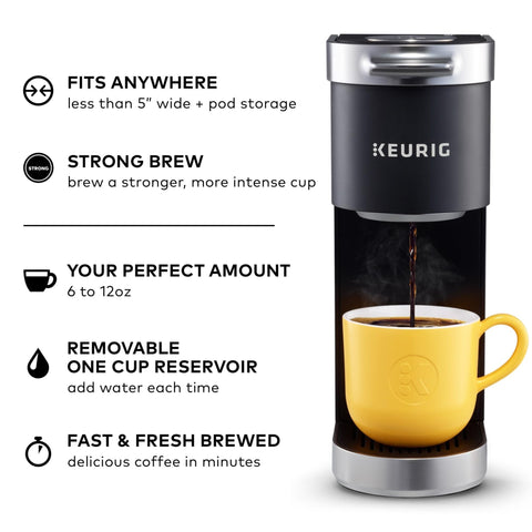 Keurig K-Mini Plus, reservorio de agua removible para rellenado fácil.