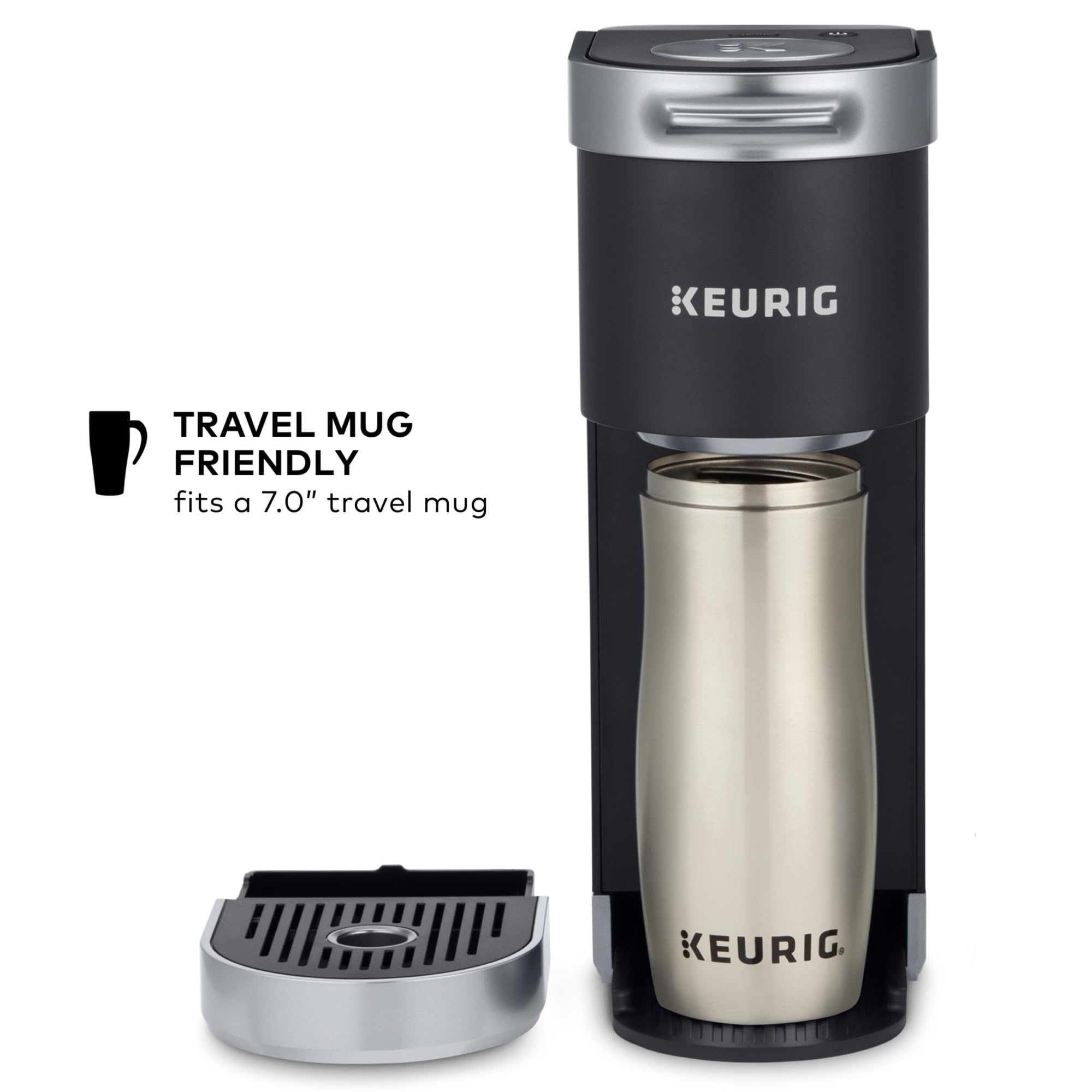 Keurig K-Mini Plus, tamaños de bebida de 6 a 12 onzas.