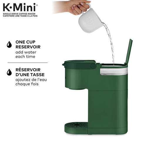 Keurig K-Mini revela su reservorio de una taza para cada preparación.