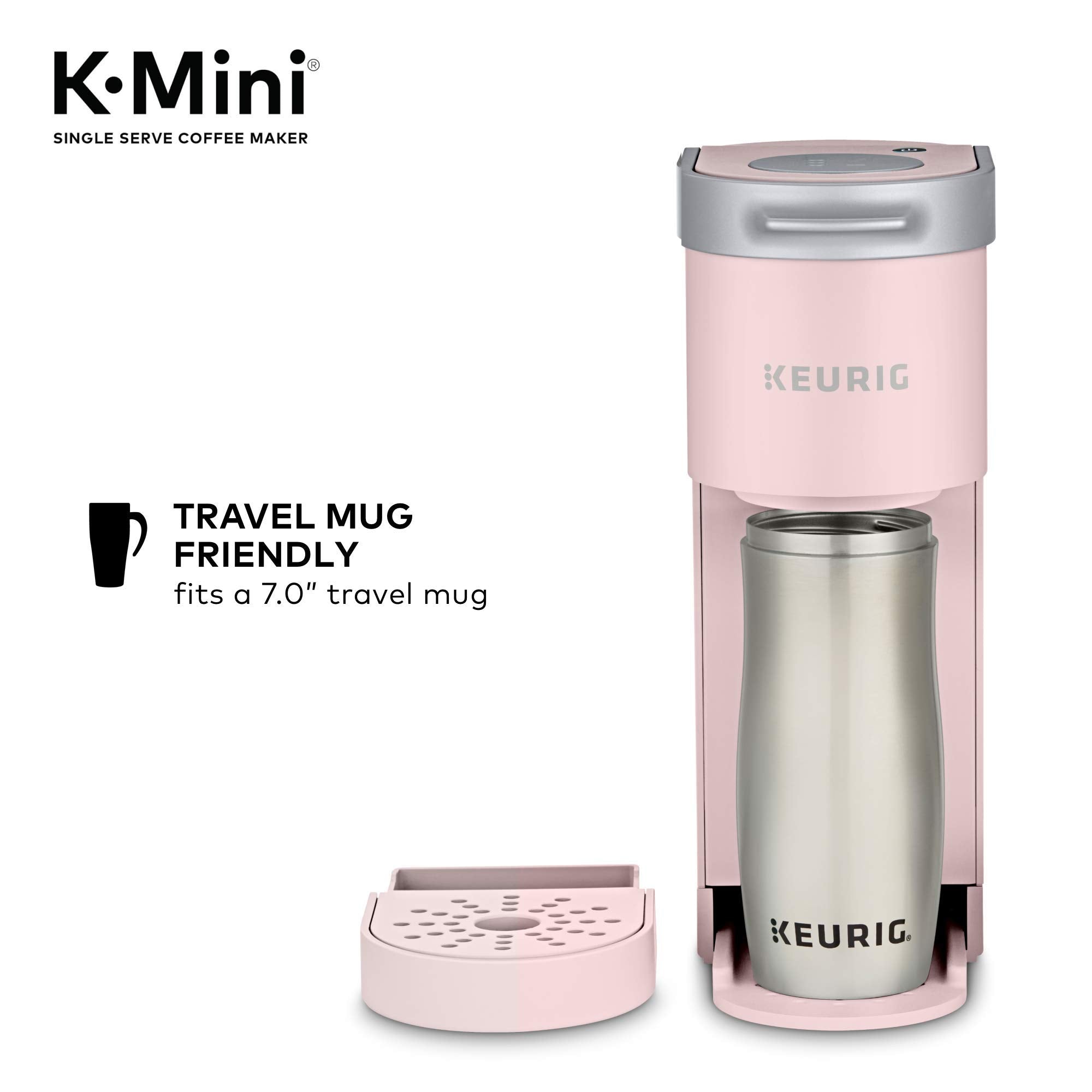 Keurig K-Mini admite tazas de viaje hasta 7 pulgadas