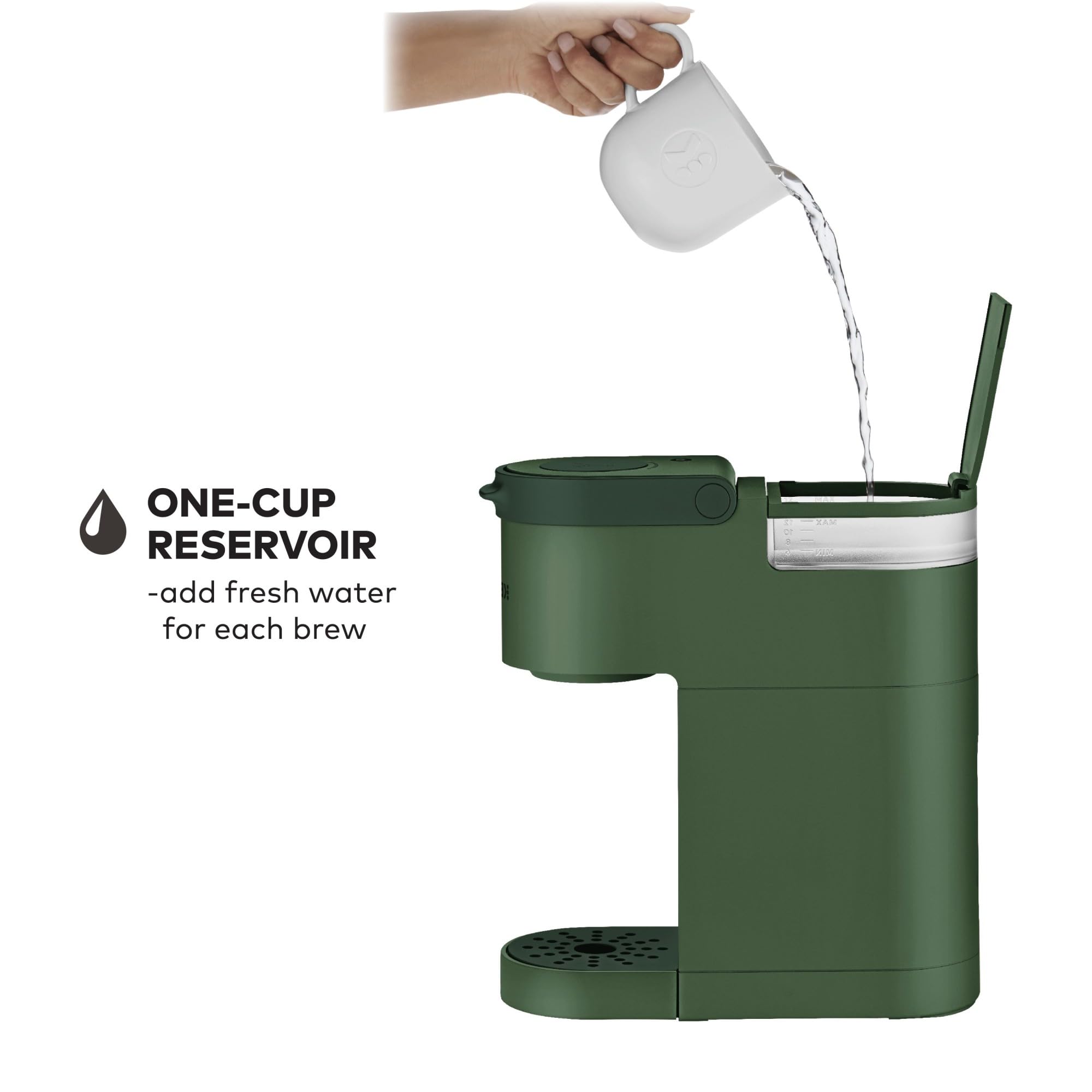 Keurig K-Mini, color mate, estilo moderno para la cocina.