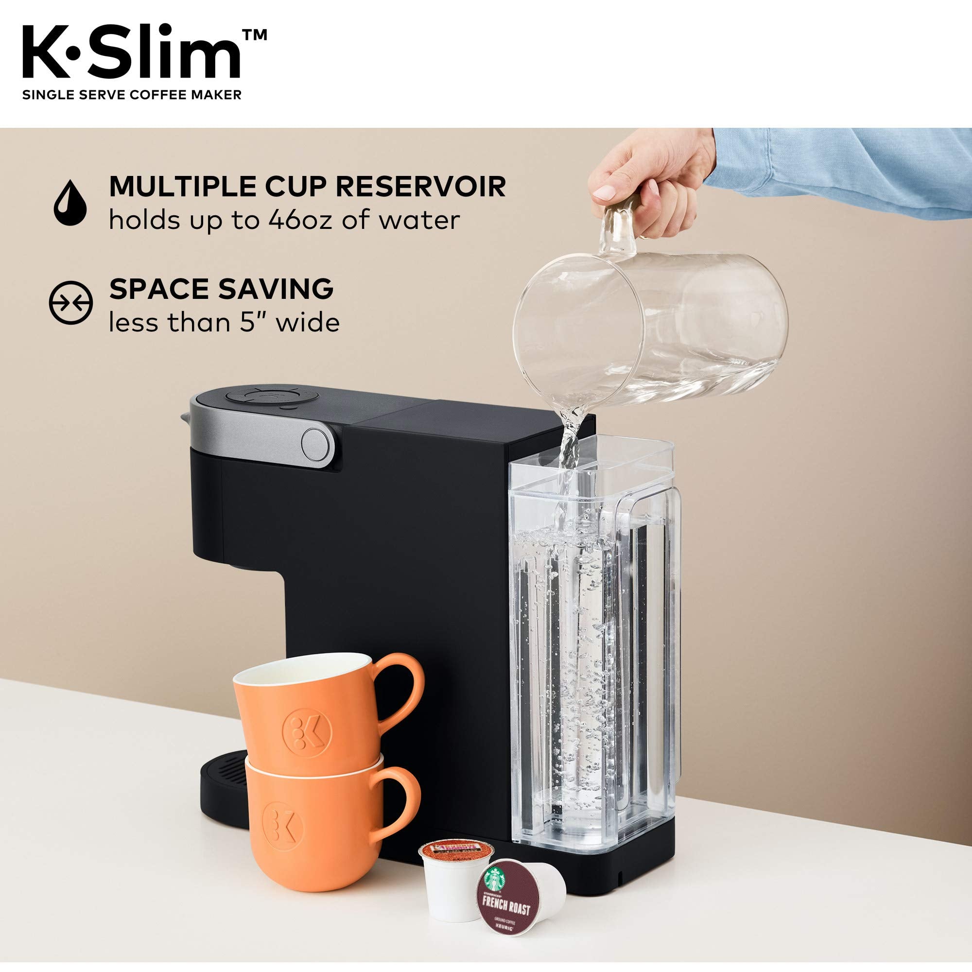 Keurig K-Slim compatible con filtro universal para café molido