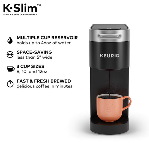 Keurig K-Slim preparación rápida y café fresco en minutos