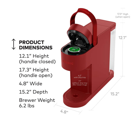 Keurig K-Slim: prepara 8, 10 o 12 oz con un toque.