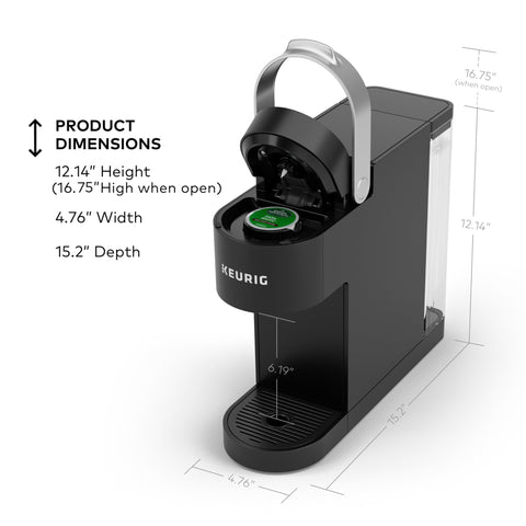 Keurig K-Slim con reservorio de 46 oz removible para varias tazas