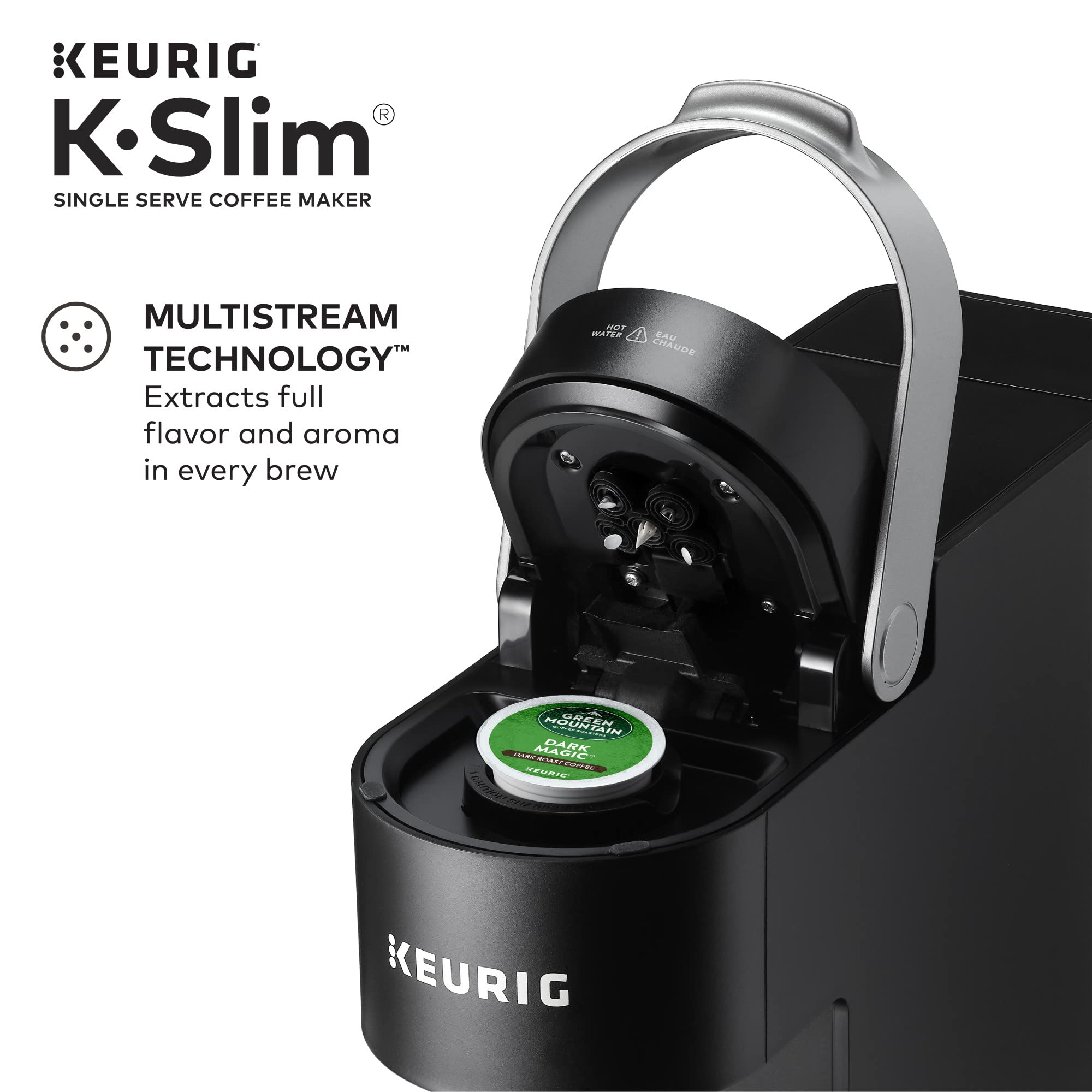 Keurig K-Slim ofrece 8, 10 y 12 oz con un solo botón