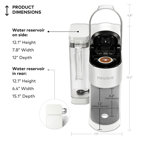 Keurig K-Supreme preparación rápida para café en minutos.