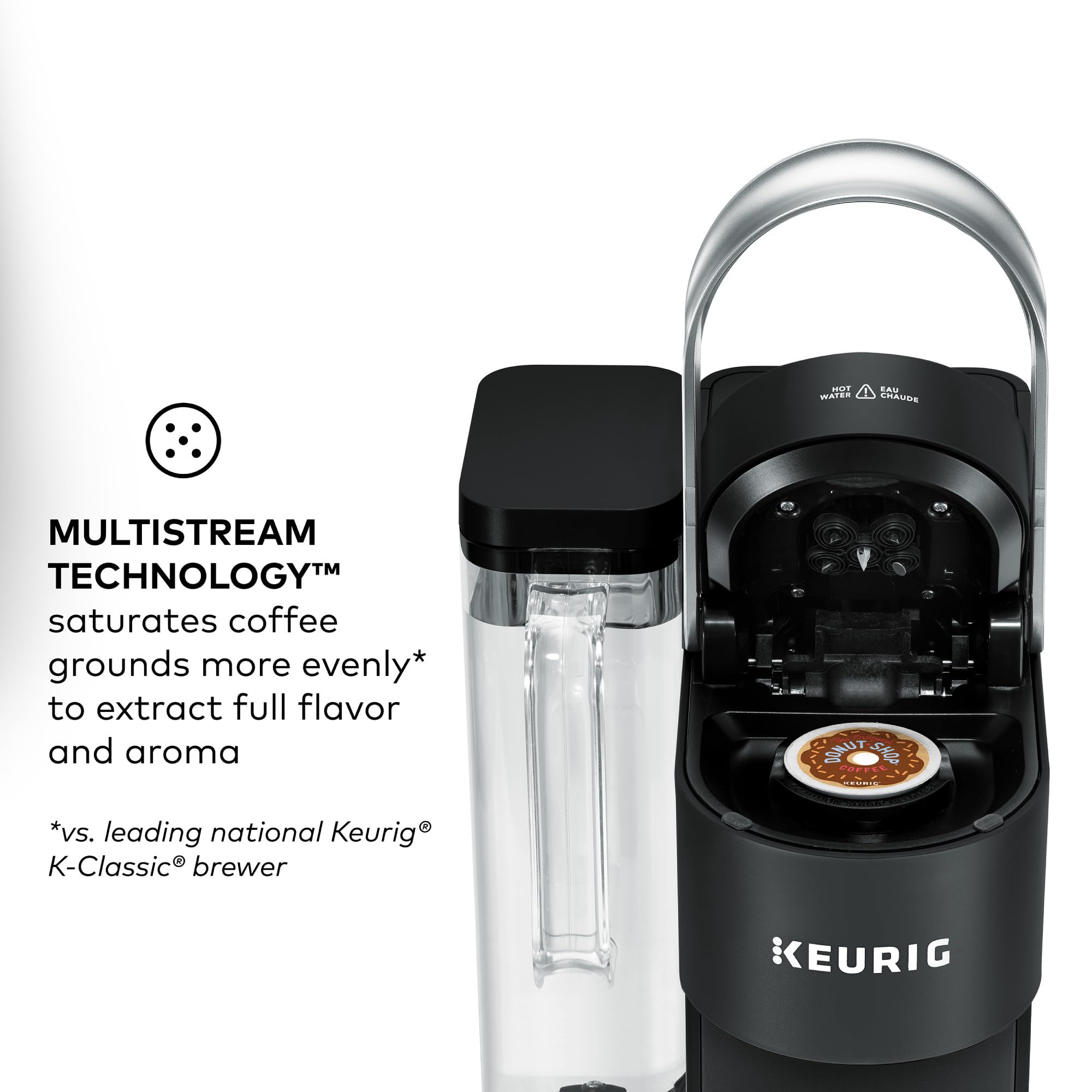 Tecnología Multistream para extracción uniforme y aroma profundo.