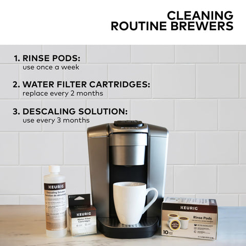 Mejora el sabor del cafe con agua filtrada de Keurig.