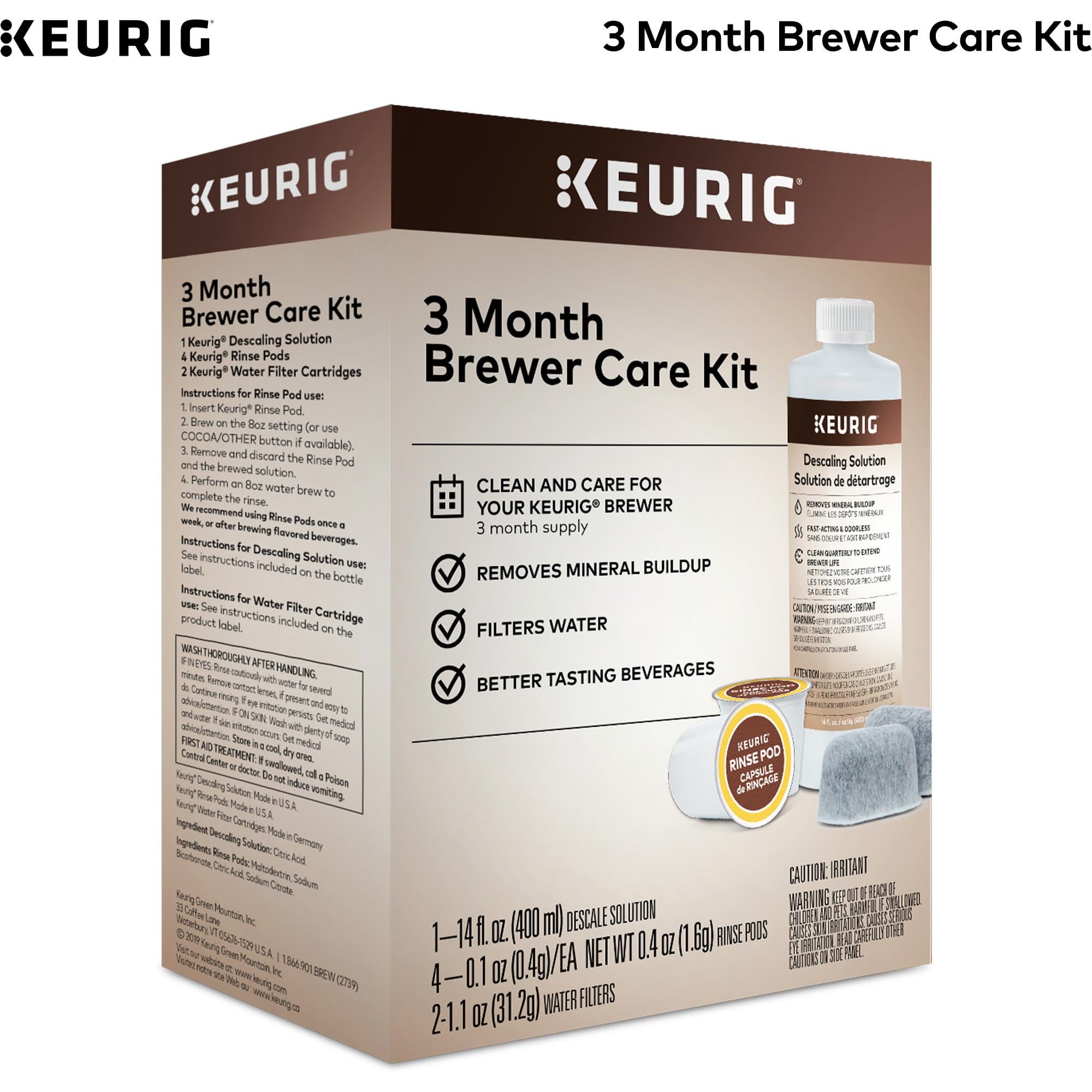Cápsulas de enjuague Keurig reducen el traspaso de sabores entre bebidas