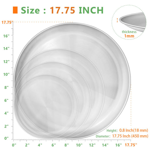 Kevenal pan para pizza con distribución de calor uniforme para corteza crujiente