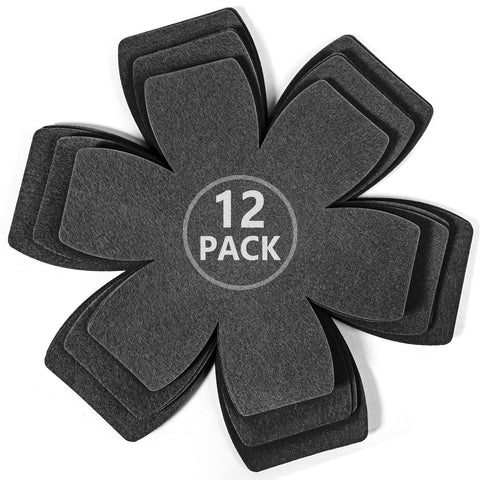 Kevenal protectores de sartenes 12 pulgadas: protección anti rayaduras al apilar ollas.