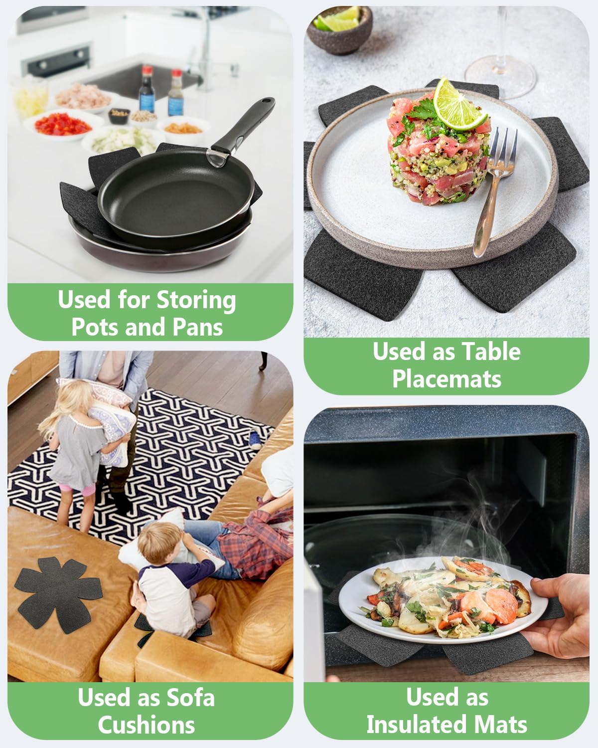 Kevenal reducción de ruido al mover ollas: cocina más tranquila y ordenada.