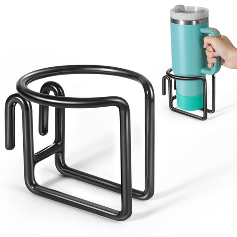 Kevenal Sostenedor de taza para carrito: vista general, manteniendo la bebida al alcance durante la compra.