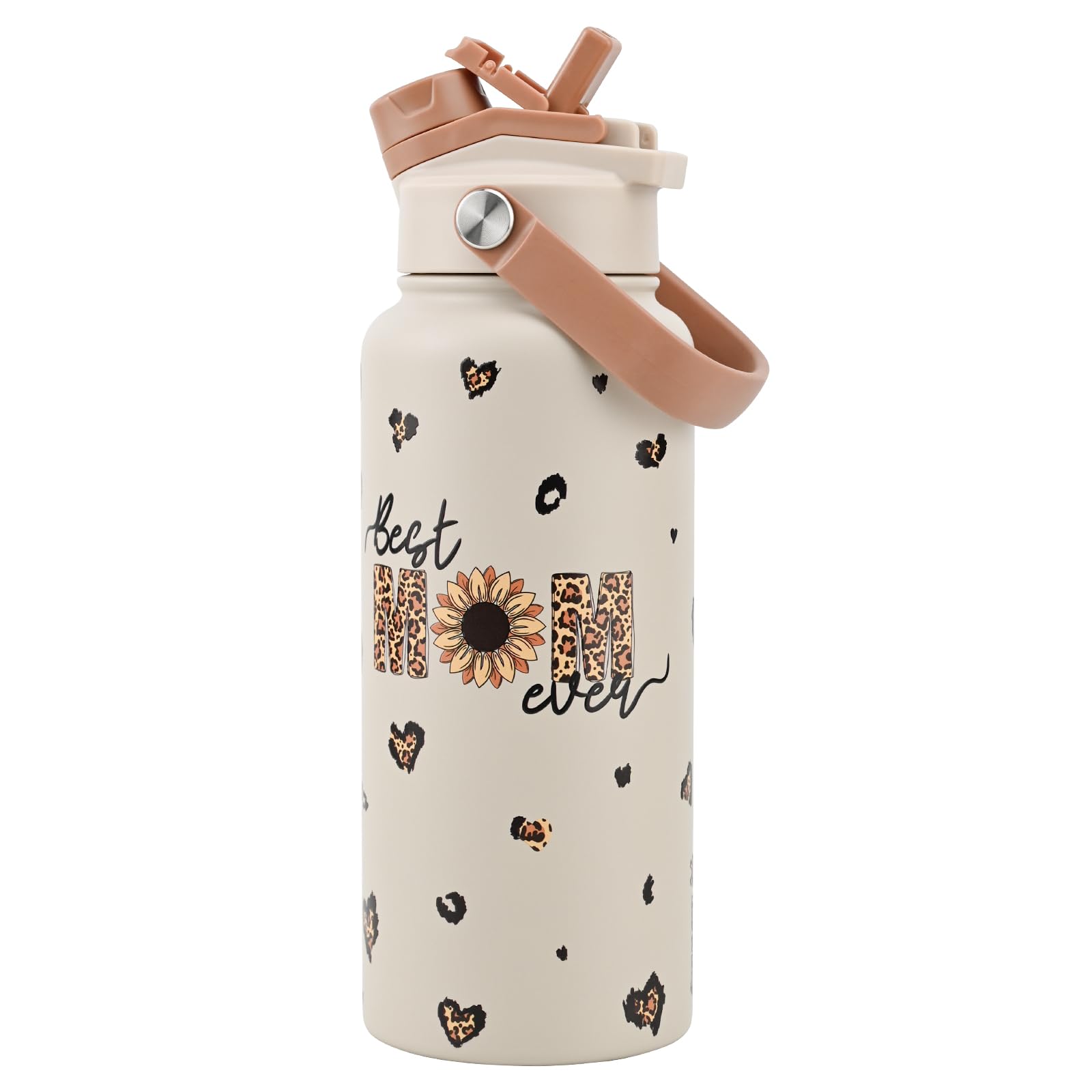 KEWIXY botella 32 onzas con tapa 2en1 para bebidas frías
