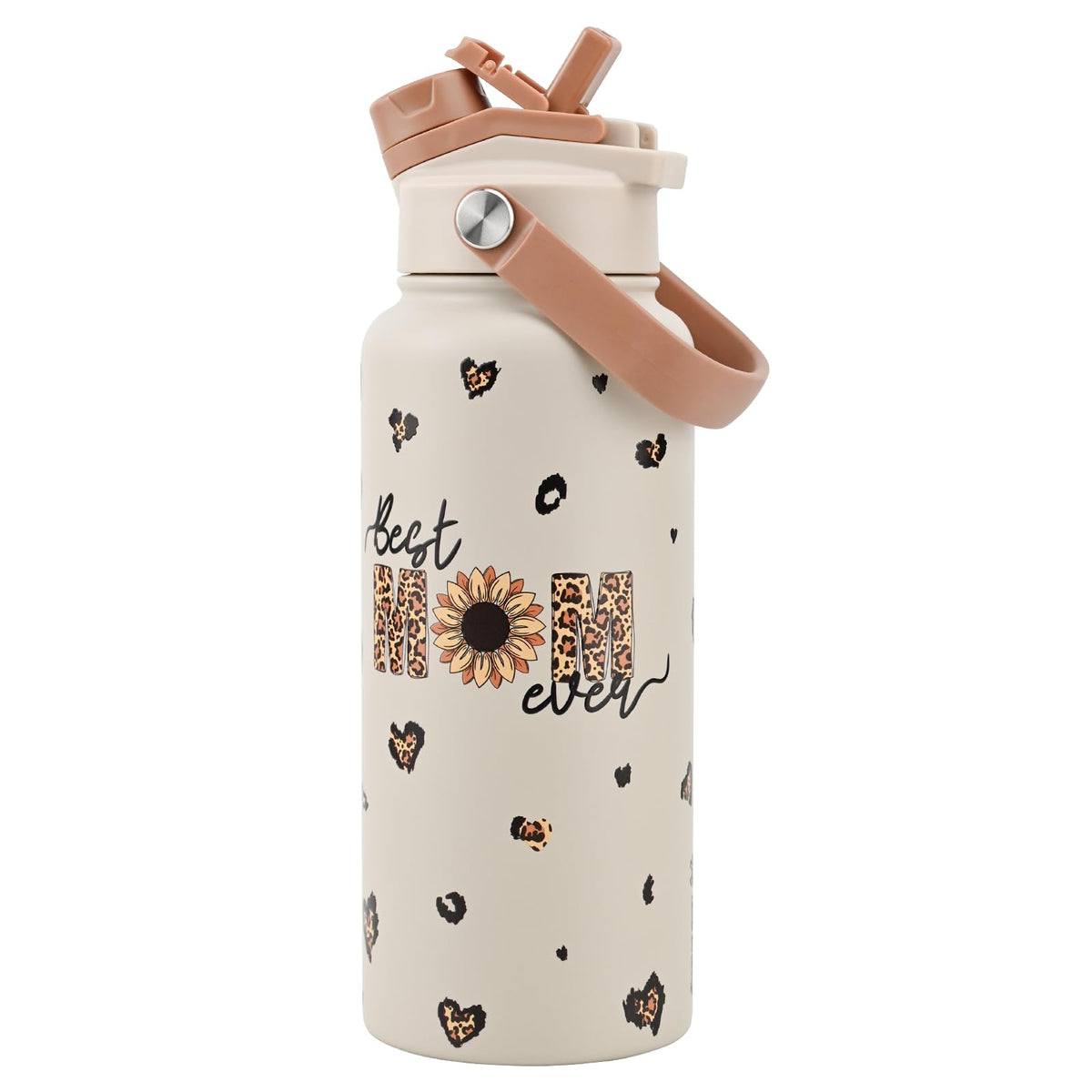 KEWIXY botella 32 onzas con tapa 2en1 para bebidas frías